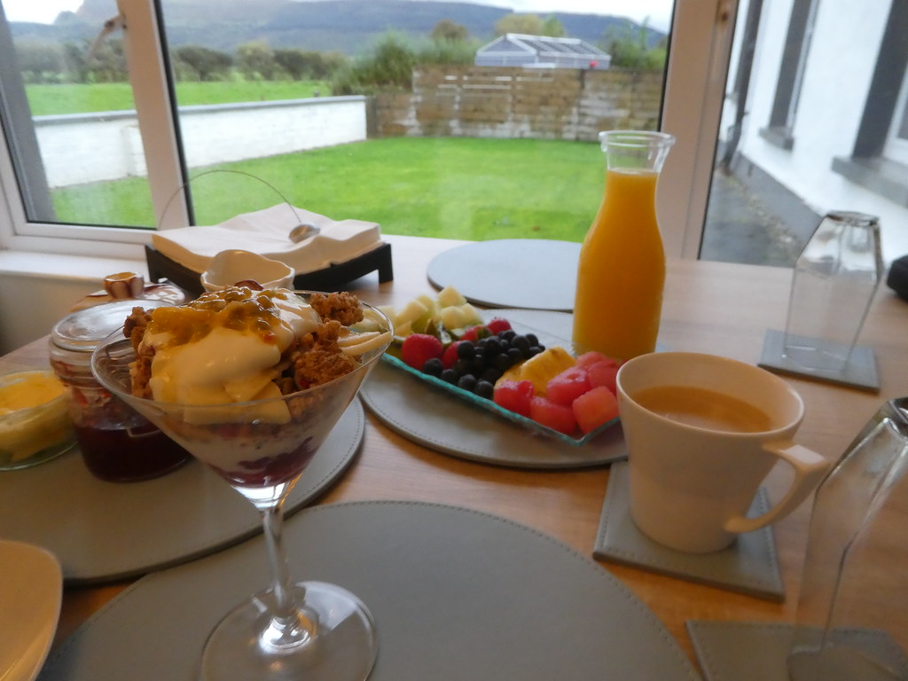 Continental breakfast at The Willows, Limavady