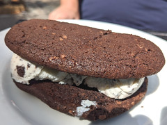Ice cream cookie sandwich at Mittz Kitchen
