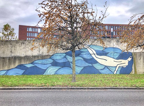 "Fiere Margriet", beautiful mural by artists Stina De Roeck & Warsnoes