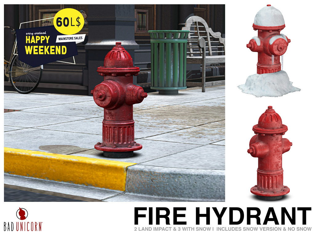 NEW! Fire Hydrant @ Bad Unicorn Mainstore
