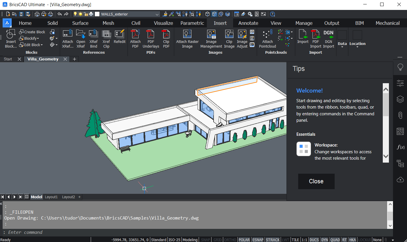 Working with BricsCad Ultimate 22.1.05 full