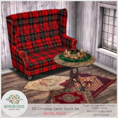 DD Christmas Cabin Couch Set Adult
