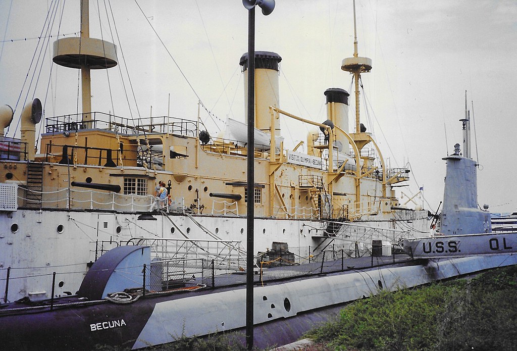 Submarine Becuna - 1943 & USS Olympia Flag Ship - Spanish American War - Philadelphia  United States