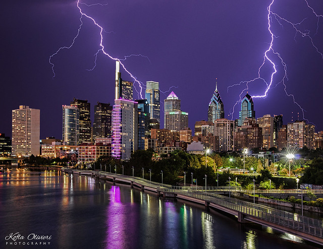 Philadelphia Stormy Skyline