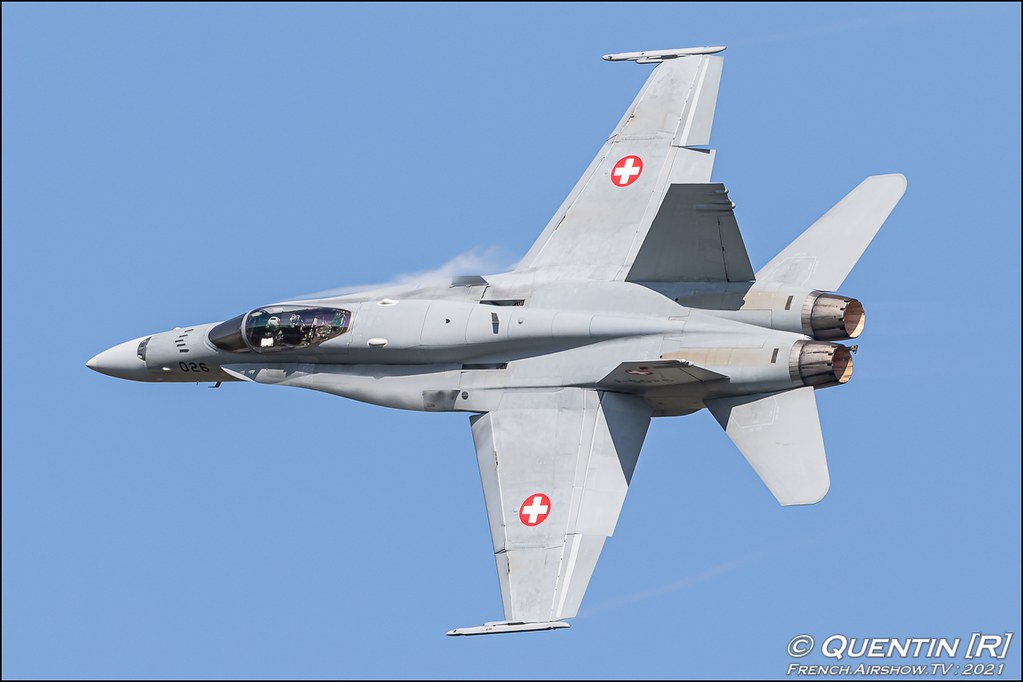 Swiss F/A-18 Hornet Display Team JPO BA-116 Luxeuil Meeting Aerien 2021