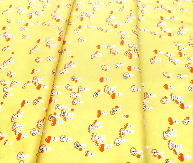 Windham Fabrics / Far Far Away 3 / 52756-4 Mushrooms Yellow