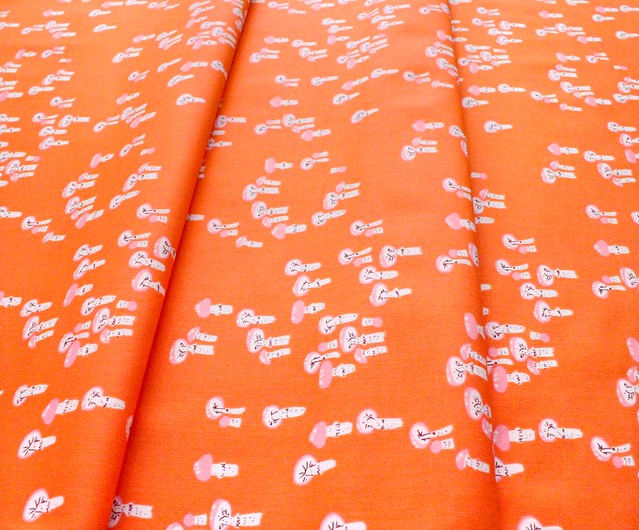 Windham Fabrics / Far Far Away 3 / 52756-8 Mushrooms Red Orange