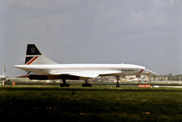 G-BOAB Concorde in BA Landor livery - about to depart London Heathrow on BA001 to New York