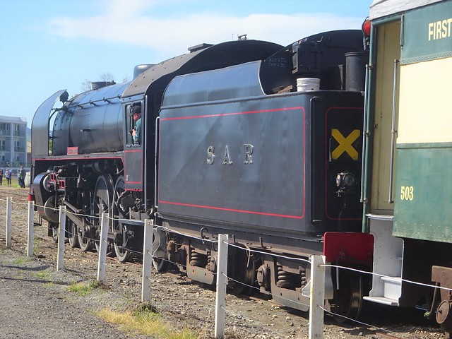 Victor Harbor. Restored SAR railways Duke of Edinburgh steam engine run by Steamranger.