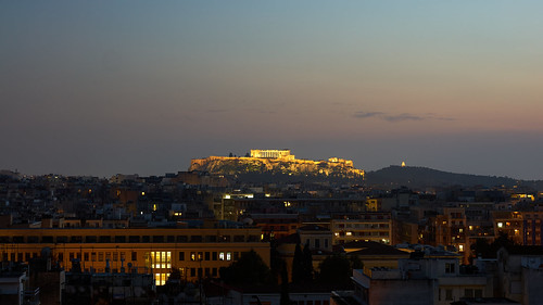 greece athens acropolis acropol pantheon old historic history ancient antic illuminated evening bluehour city cityscape