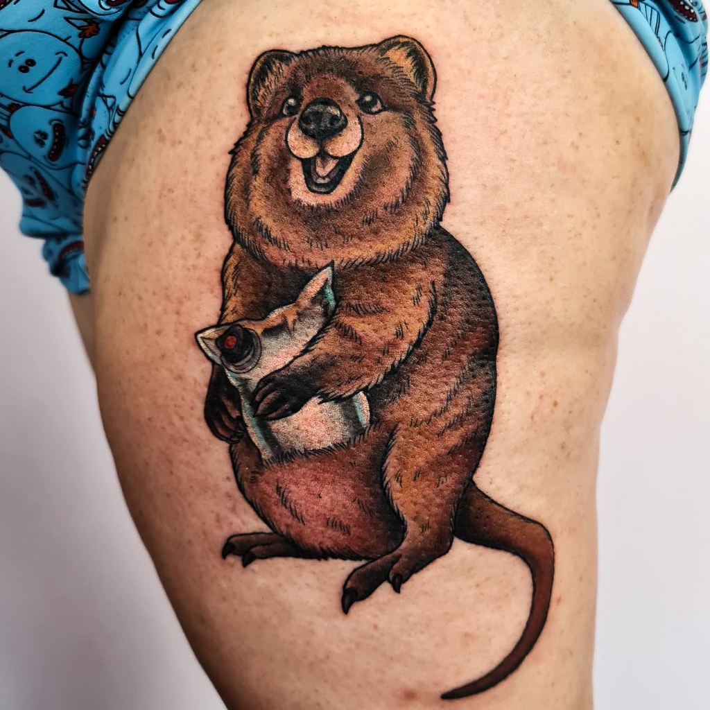 mama bear and cubs tattoo with flowersTikTok Search