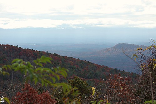 southcarolina hwy107 scenicoverlook mountains sky view distance fall autumn tree colorful