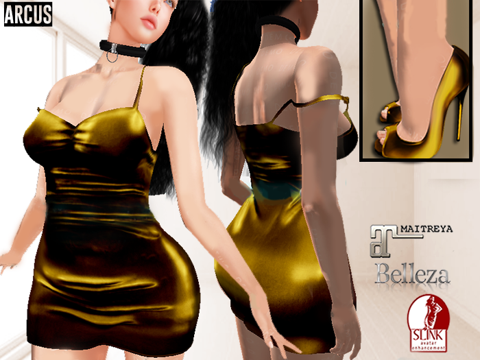 ::AC:: Sun Golden Sexy Yellow Dress - MAITREYA/SLINK/BELLEZA