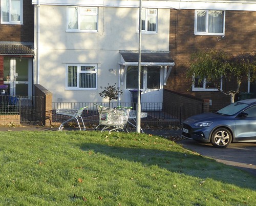 Asda Trolleys, Conway Close, Caradoc Road, Northville, Cwmbran Centre 23 November 2021 | by Torfaen Corvine