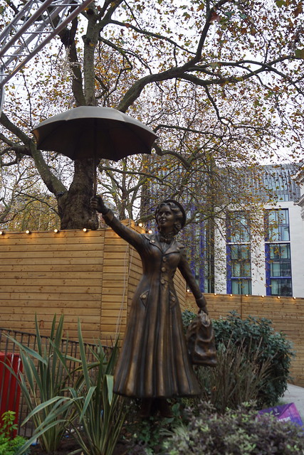 Mary Poppins, Samantha Wild (Sculptor), Scenes in the Square, Leicester Square, West End, City of Westminster, London, WC2H 7NA