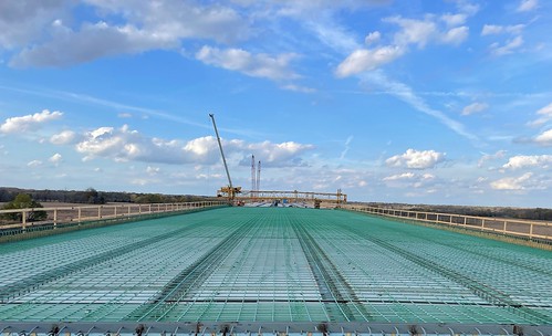 Steel Decking on SH 34 Bridge