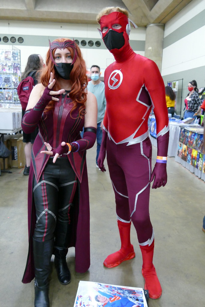 Scarlet Witch and Wally West Flash