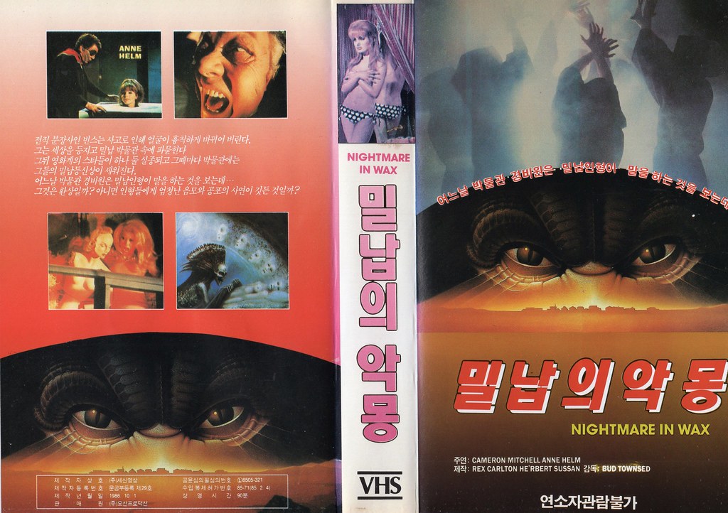 Seoul Korea vintage VHS cover art for cult scare outing 