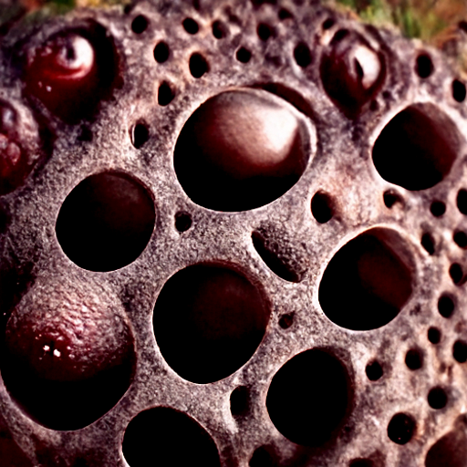'a matte painting of trypophobia' Multi-Perceptor CLIP Guided Diffusion Secondary Model Method Text-to-Image