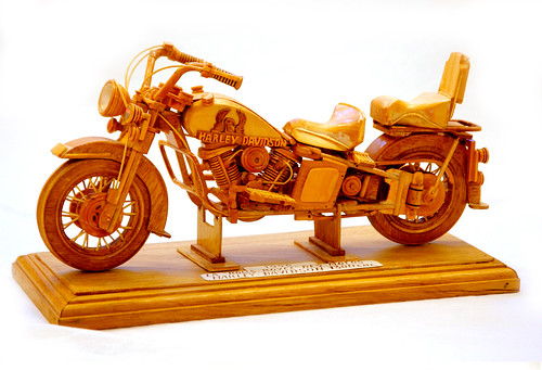 Maquette d'une moto Harley Davidson