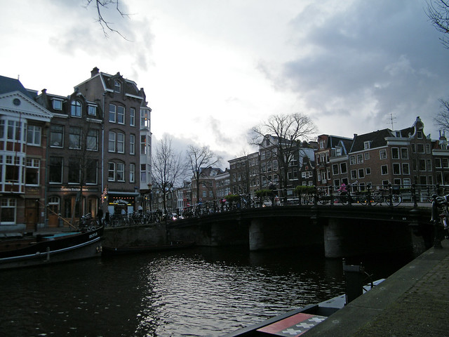 A canal in Amsterdam. Brug 69 over Prinsengracht