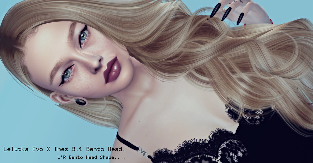 new Lelutka Evo X Inez 3.1 Bento Head Shape –