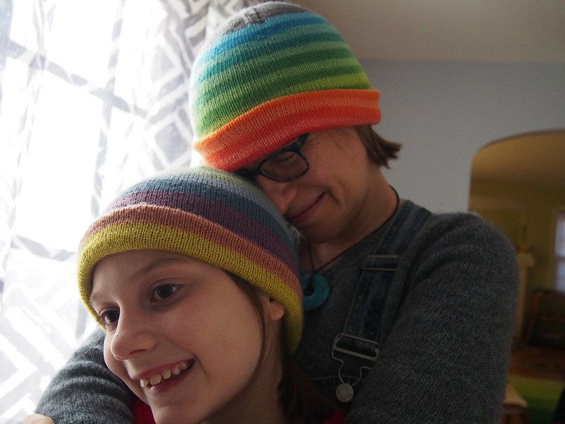 Stripey hats.