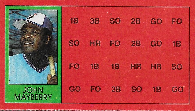 1981 Topps Scratch-Off Proof - Mayberry, John