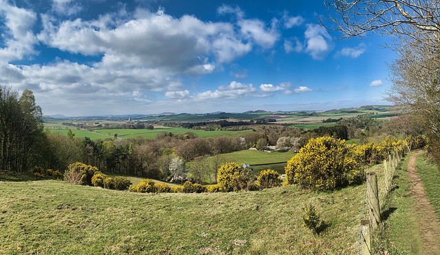 View from Blebocraigs to Cupar, Fife