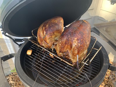 Turkey Breasts Done on BGE for Thanksgiving 2021