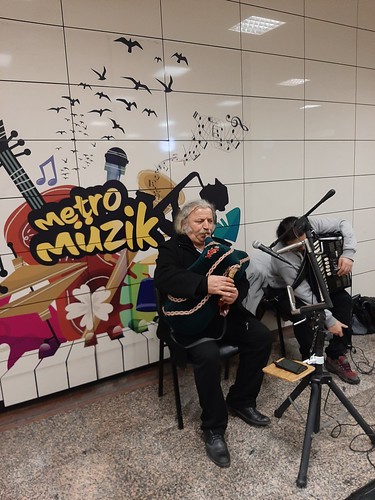 Musicians playing in the Istanbul metro. From Read This: Longing for Istanbul: The Words I Haven't Said Yet