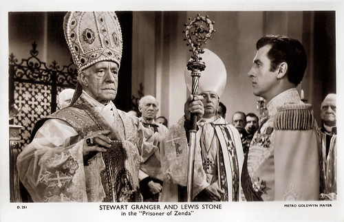 Stewart Granger and Lewis Stone in The Prisoner of Zenda (1952)