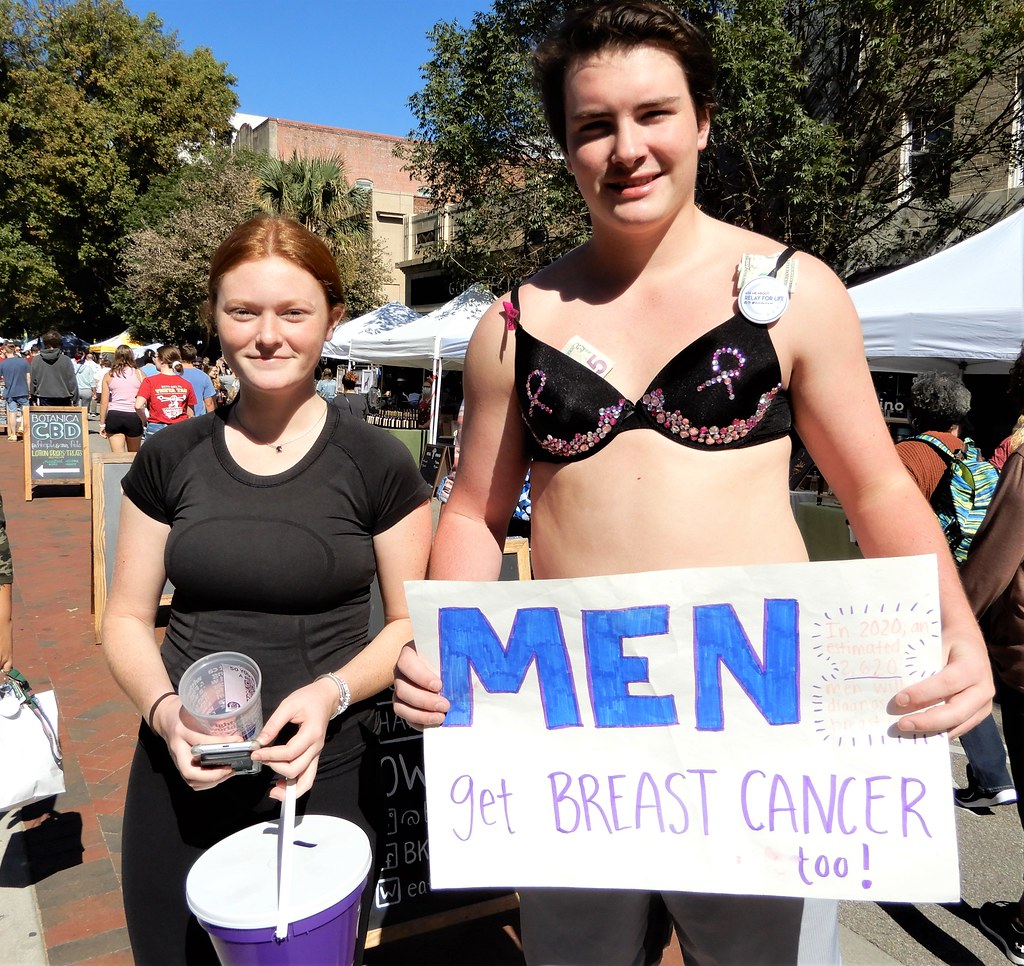 Men get breast cancer, too.