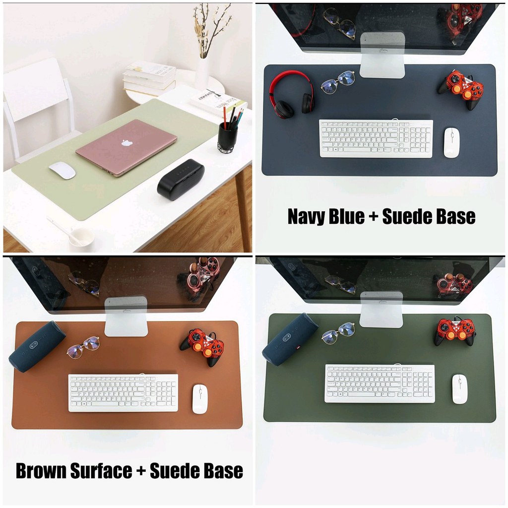 皮革鍵盤鼠標墊 Leather keyboard mouse mat rm$16.24 (Brown) @ Shopee