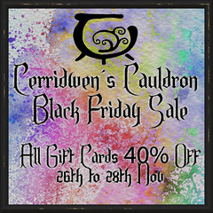 It’s BLACK FRIDAY and WANDERLUST WEEKEND at Cerridwen’s Cauldron!