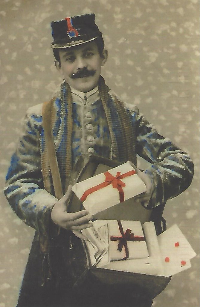 Postman with Gifts, ca. 1907