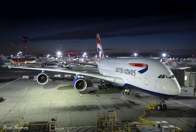 British Airways A380-800 G-XLEF