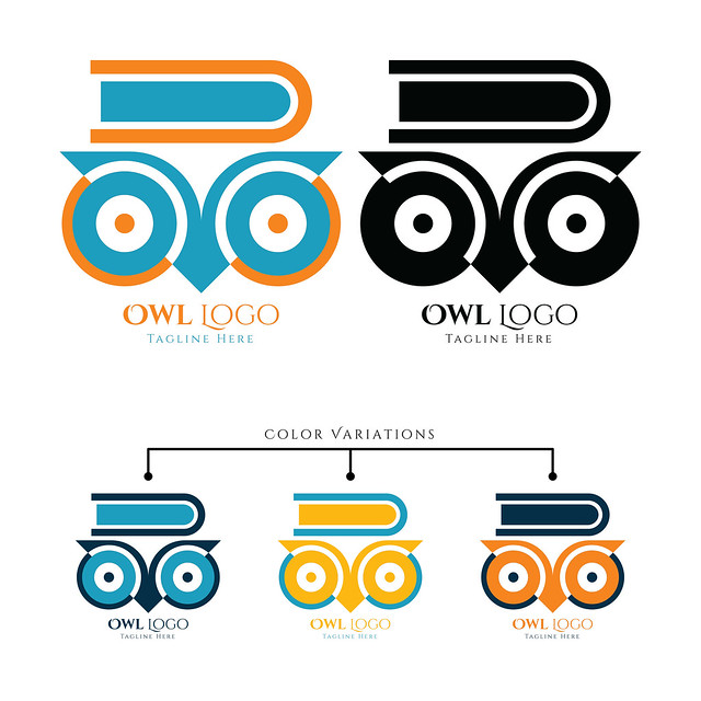 Abstract Owl Logo