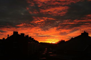 Apocalyptic Sunset Over North View - Newbiggin-By-The-Sea