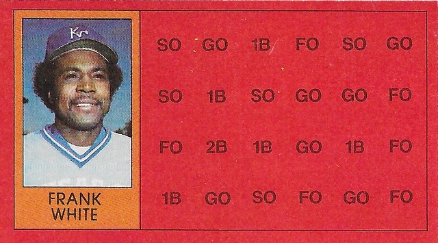 1981 Topps Scratch-Off Proof - White, Frank