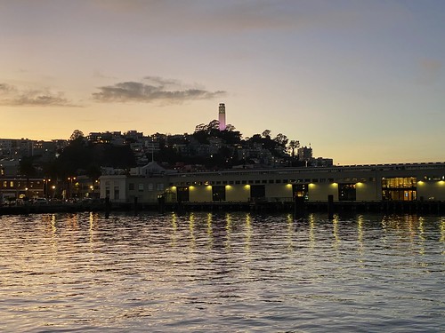 Sunset at the Embarcadero waterfront