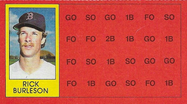 1981 Topps Scratch-Off Proof - Burleson, Rick