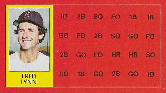 1981 Topps Scratch-Off Proof - Lynn, Fred