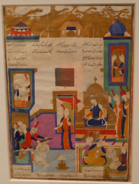 Miniature, Livre des Rois (Shahnama), Firdowsi, Tabriz Iran vers 1530, collection  David, Kronprinsessegade, Amalienborg, Copenhague, Danemark.
