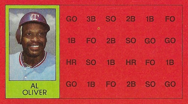 1981 Topps Scratch-Off Proof - Oliver, Al