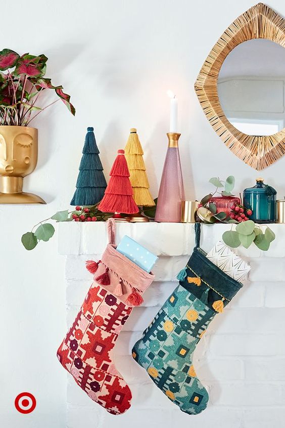 Colorful Christmas Decor | Opalhouse by Jungalow Stockings Target Holiday Decor