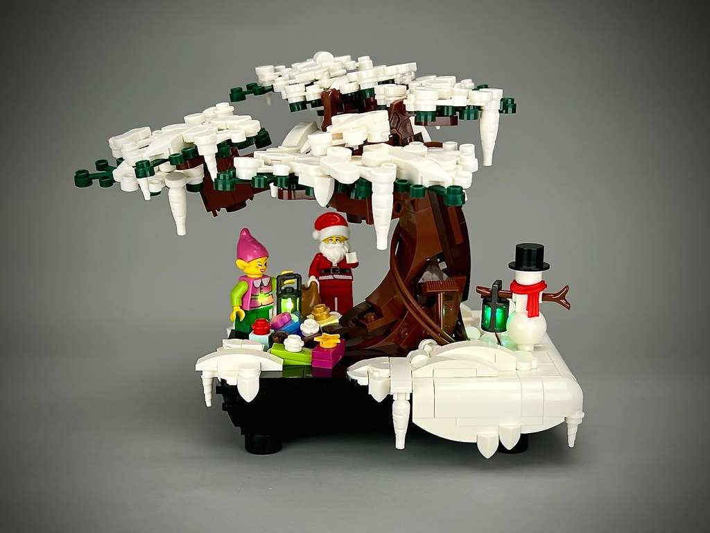 My Lego Bonsai in Winter style ☃️❄️, My MOD from the Lego 1…