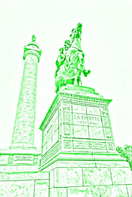Washington Monument in Baltimore Drawing