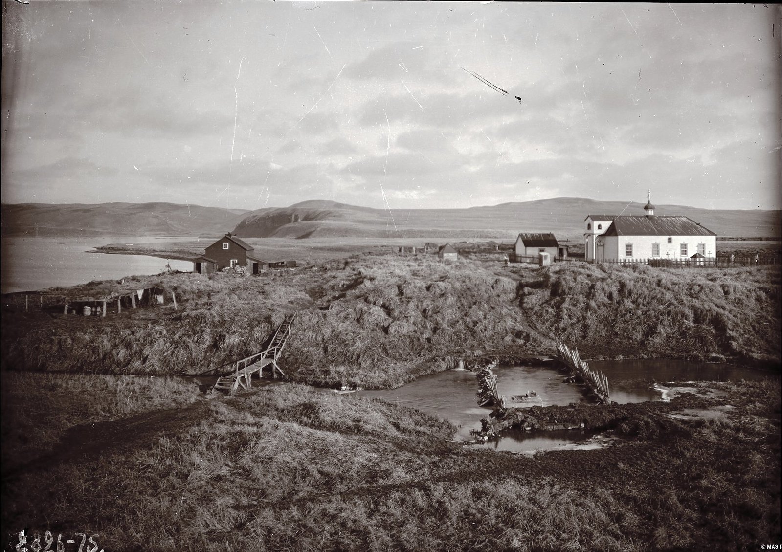 1909. Селение Никольское, главная часть. Умнак остров, с. Никольское. 23 ноября