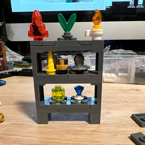 Sometimes you just need a place to put stuff. Borrowed the simple yet perfect shelf design from the latest LEGO Sanctum Sanctorum 76185 for use in my moc. Got a lot of space to fill inside! 🔥🔥 Follow me on YouTube 🔥🔥 https://youtube.co | by GJBricks